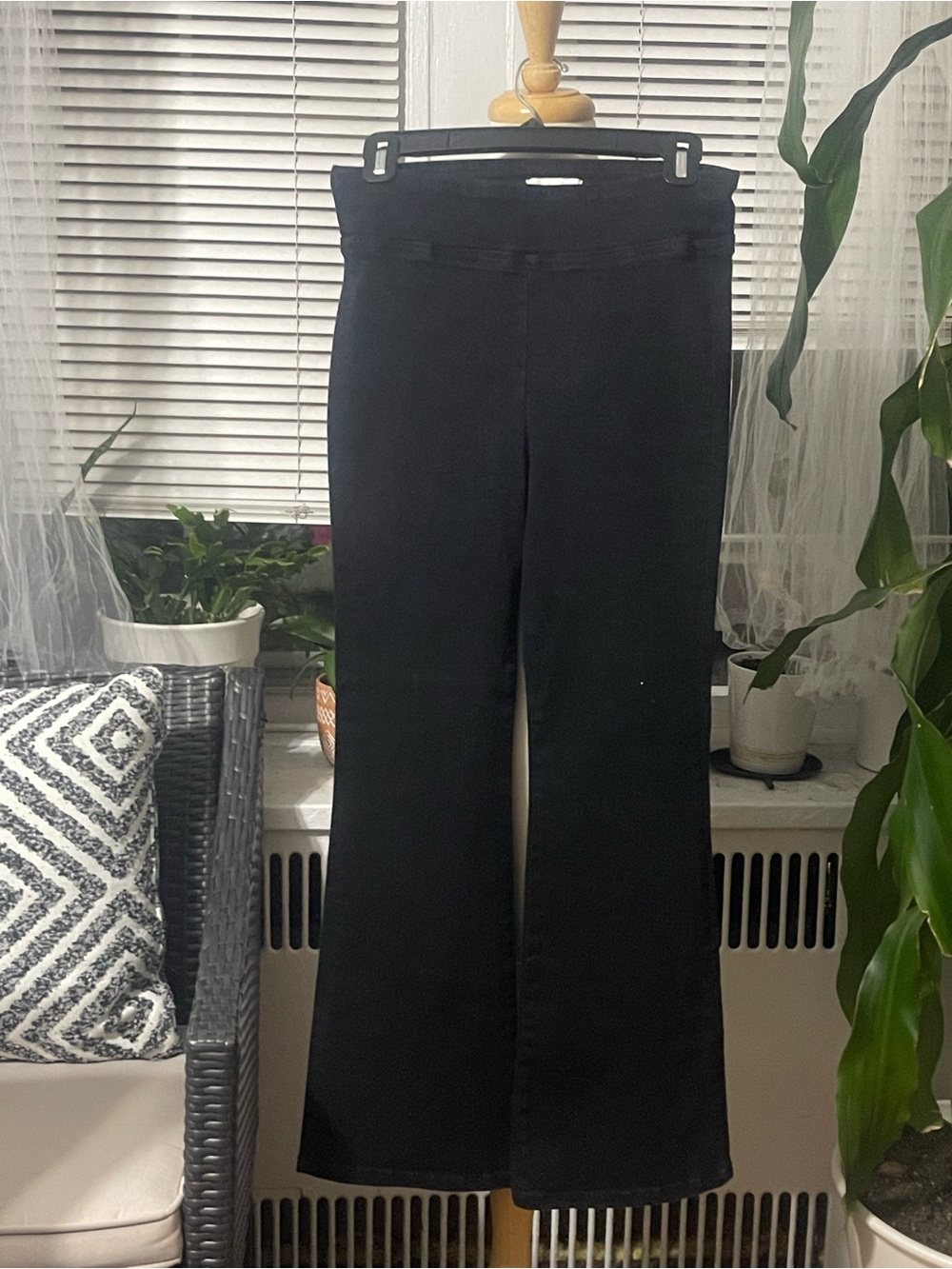 Frame Denim Black Flare Jeans